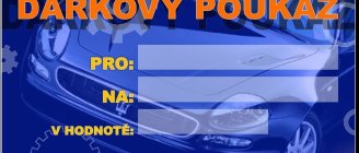 Dárkový poukaz jako Vánoční dárek.