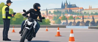 Autoškola na motorku v Praze bez zbytečných chyb